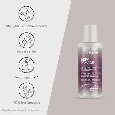 Joico Defy Damage Protective Conditioner | For Color-Treated Hair | Strengthen Bonds & Preserve Hair Color | With Moringa Seed Oil & Arginine | 1.7 Fl Oz - Image 3