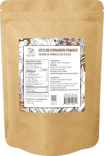 Soeos Organic Ceylon Cinnamon Powder 2 Ounce, Pure Ground Cinnamon from Sri Lanka, Perfect for Baking, Cooking and Beverages - Image 2