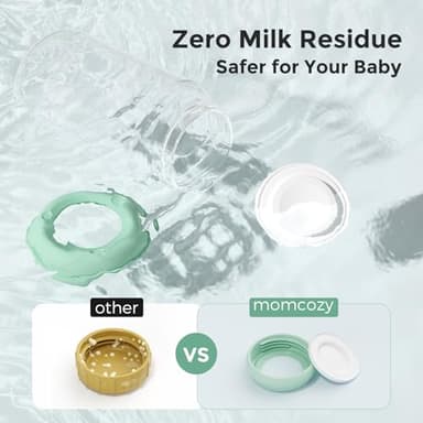 Momcozy Natural Baby Bottle, Wide-Neck, BPA Free Breast Milk Container, Storage Collection Bottle for Fridge & Milk Cooler, Breastfeeding Essential, 10 oz, 4 pcs - Image 4