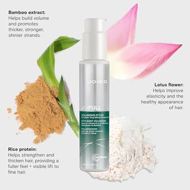 Joico JoiFULL Volumizing Styler | For Fine, Thin Hair | Add Instant Body | Long-Lasting Volume & Texture | Protect Against Pollution | With Rice Protein & Bamboo Extract | 3.38 Fl Oz - Image 3