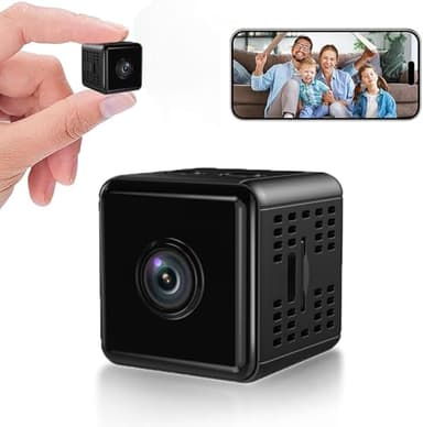 Kxrgnst Hidden Cameras -WiFi Wireless -Nanny Cam -1080P HD Security Camera-Best Mini -Car Cameras for Surveillance-Surveillance Camera with Motion Detection and Night Vision - Image 1