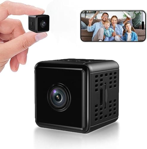 Kxrgnst Hidden Cameras -WiFi Wireless -Nanny Cam -1080P HD Security Camera-Best Mini -Car Cameras for Surveillance-Surveillance Camera with Motion Detection and Night Vision