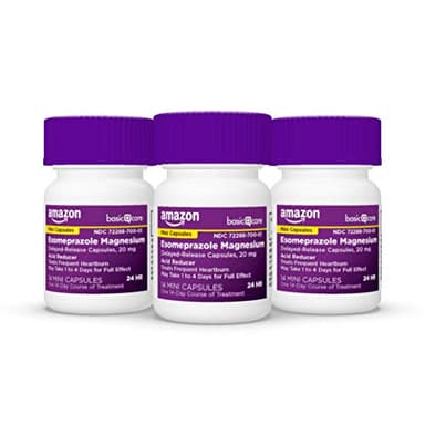 Amazon Basic Care Esomeprazole Magnesium Delayed-Release Mini Capsules, 20 mg, Acid Reducer, 24 Hour Heartburn Medicine, 42 Count - Image 6