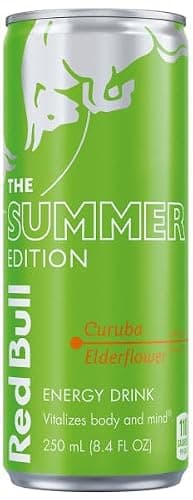 Red Bull Green Edition Energy Drink, Curuba Elderflower, with 80mg Caffeine plus Taurine & B Vitamins, 8.4 Fl Oz, Pack of 24 Cans - Image 2