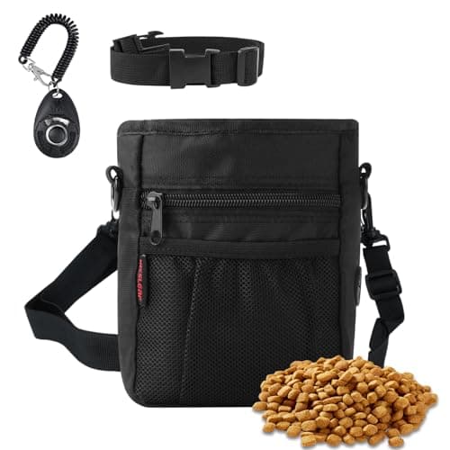 kissleaf Dog Treat Pouch with Magnetic Closure, Treat Pouches for Pet Training, Large Dog Treat Training Pouch and Dog Clicker, Dog Training Treat Pouch Built-in Poop Bag Dispenser, Hands-Free Snack - Image 1