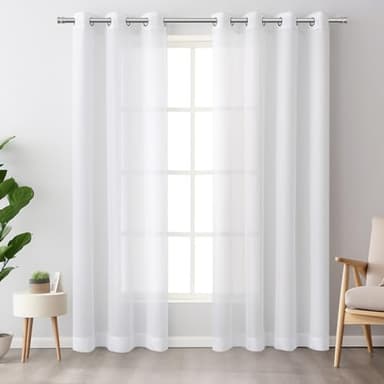 Briofox Silver Curtain Rods for Windows 48 To 84 Inch Heavy Duty Modern End Cap 1 Inch Curtain Rods Adjustable Decorative Drapery Rod for Home,Office,Apartment,Farmhouse - Image 7