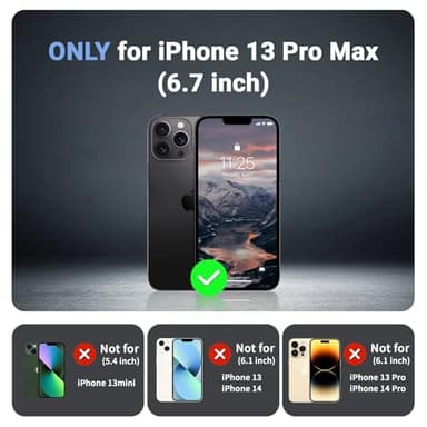 jaroco Magnetic for iPhone 13 Pro Max Case, [Compatible with MagSafe][Military Grade Drop Protection][Heavy Duty Protection][Non-Slip][Shockproof] 2-Layer Durable Bumper Phone Case 6.7''-Black - Image 7