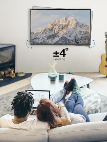 Pipishell Full Motion TV Wall Mount for 26-65 inch Flat or Curved TVs up to 77 lbs, TV Bracket Wall Mount with Articulating Arms, Extension, Tilt, Swivel, Leveling, Max VESA 400x400mm, PIMF7 - Image 4