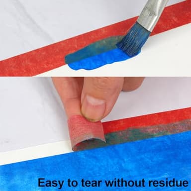 Guirnd 12PCS Colored Masking Tape, Kids Art Supplies Colored Tape, DIY Craft Tape, Colored Tape Rolls, Colored Painters Tape 2.5cm x 12m (1In x 13Yards) - Image 6