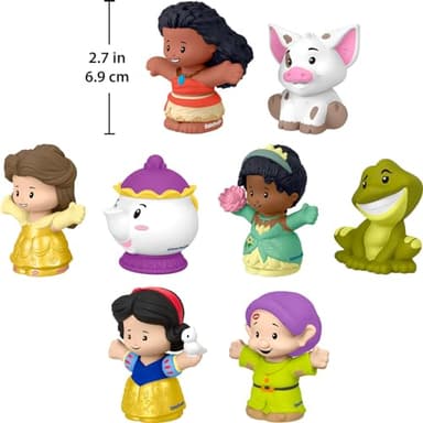 Fisher-Price Little People Toddler Toys Disney Princess Story Duos 8-Piece Figure Set for Pretend Play Kids Ages 18+ Months - Image 4