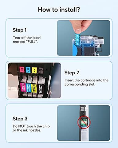 LC203XL Compatible Ink Cartridge Replacement for Brother LC203XL LC201XL LC203 LC201 to Use with MFC-J480DW MFC-J880DW MFC-J4420DW MFC-J680DW MFC-J885DW (2 Cyan, 2 Magenta, 2 Yellow, 6 Pack) - Image 5