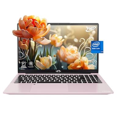 NIMO 15.6 IPS FHD-Laptop, 16GB RAM 1TB SSD Intel Pentium Quad Core N100, Computer with Backlit Keyboard Fingerprint (Beat to i3-1115G4 Up to 3.4GHz) Laptops for Student, Win 11 Rose Gold - Image 1