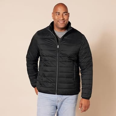 Amazon Essentials Men's Packable Lightweight Water-Resistant Puffer Jacket (Available in Big & Tall), Black, X-Large - Image 6