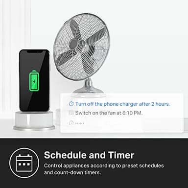 Kasa Smart Plug, Matter Compatible, Energy Monitoring, Compact Design, 15A/1800W Max, Super Easy Setup, Works with Apple Home, Alexa & Google Home, UL Certified, 2.4G Wi-Fi Only, White, KP125M(2-Pack) - Image 6