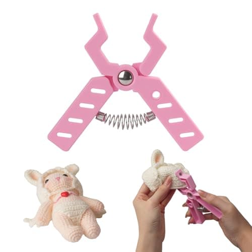 Safety Eye Snapper Tool for Effortlessly Attaching Safety Eyes in Crocheting, Ideal for Amigurumi Crochet & Stuffed Animal Crafts - Fits 5-30mm Eyes, Durable & Ergonomic Making Supplies Tool - Pink - Image 1