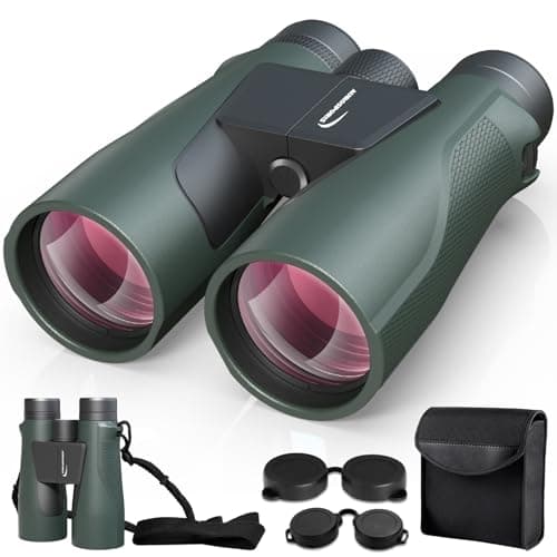 15x56 Binoculars for Adults High Powered - Aurosports HD Large View Binoculars with Clear Low Light Vision - Lightweight Easy Focus Bird Watching Hunting Hiking Cruise Travel - Green - Image 1