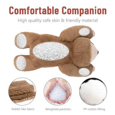 Niuniu Daddy 20" | 3.3 Pound Weighted Sloth Stuffed Animals for Adults & Kids & Baby, Large Brown Sloth Weighted Lap Animals Plush, Cute Weighted Stuffy Toy as Gift for Christmas Birthday Holidays - Image 6