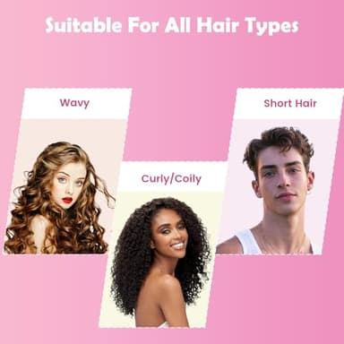 Curl Defining Brush, Curly Hair Brush Defining with Side Gear for Combing, Shaping, and Styling Curly Hair, Lightweight Candy Brush Suitable for All Wet or Dry Hair Types for Women and Men (Pink) - Image 3