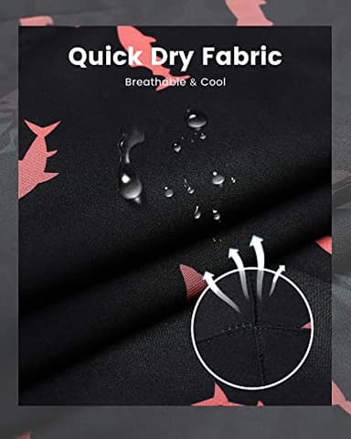 maamgic Swim Trunks Men 2 in 1 Mens Bathing Suit 7 Inch Quick Dry Mens Swimming Trunks with Zipper Pockets - Image 4