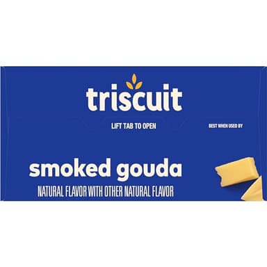 Triscuit Smoked Gouda Whole Grain Wheat Crackers, Lunch Snacks, Bulk Snack Crackers, 6 - 8.5 oz Boxes - Image 20