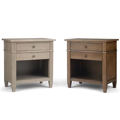 SIMPLIHOME Carlton SOLID WOOD 24 inch Wide Transitional Bedside Nightstand Table in Rustic Natural Aged Brown for the Living Room and Bedroom - Image 11