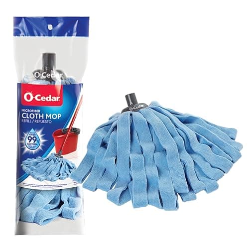 O-Cedar Microfiber Cloth Mop Refill, Blue - Image 1