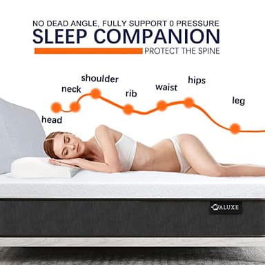 3 Inch Gel Memory Foam Mattress Topper Twin XL Size High Density Cooling Pad Pressure Relief Bed Topper (with Removable & Washable Bamboo Cover) - Image 5