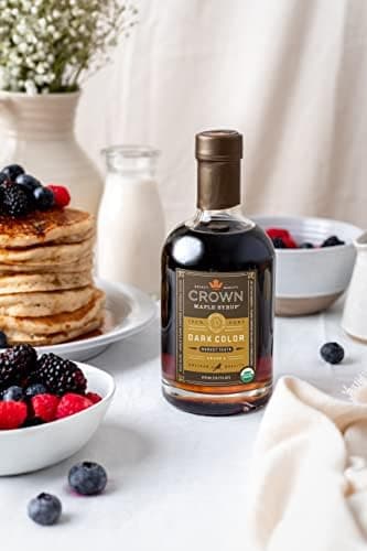 Crown Maple Dark Color, Robust Taste Organic Maple Syrup, 100% Pure, Enhance Cocktails, Marinades and Pancakes, 12.7 Fl Oz (Pack of 6 - Image 4