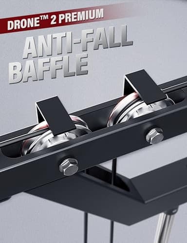 Major Fitness Drone2 Premium Smith△ Machine – All-in-One Home Gym Squat Rack with Aluminum Pulley Set , Weight Bar, Dual LAT Pull-Down Systems & Cable Crossover Machine for Full-Body Workouts - Image 2