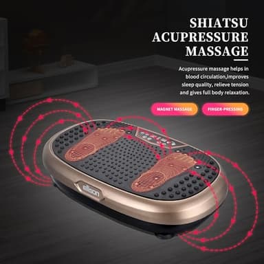 EILISON FitMaxx 3D XL Vibration Plate Exercise Machine - Whole Body Workout Vibration Platform w/Loop Bands - Lymphatic Drainage Machine for Weight Loss, Shaping, Wellness, Recovery - Image 2