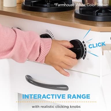 Best Choice Products Pretend Play Corner Kitchen, Ultimate Interactive Wooden Kids Playset w/Lights & Sounds, Ice Maker, Hood - Pink - Image 7