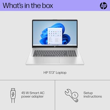 HP 17 Laptop, 17.3" HD+ Touchscreen, Core 7 150U Processor, 64 GB RAM, 2 TB SSD, Intel Graphics, Backlit Keyboard, Long Battery Lifew, Windows 11 Pro & Office Pro Lifetime License, w/Accessories - Image 8