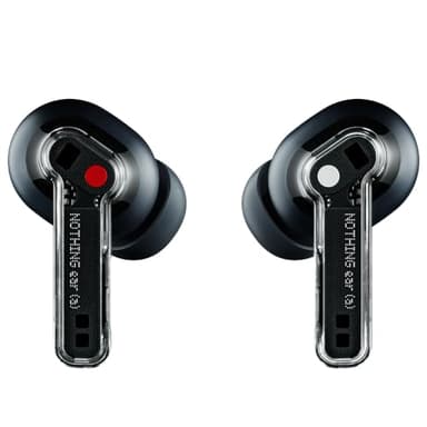 Nothing Ear (a) Wireless Earbuds, 45dB Hybrid Noise Cancelling Earbuds, Hi-Res Audio, Advanced Equaliser, Dual Connect, 6 Mics, 42.5H Playtime Ear Buds Wireless Bluetooth, Black - Image 2