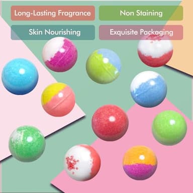 Bath Bombs for Women Gift Set, 20 Organic Bath Bombs with Essential Oil, Handmade SPA Bubble Bath for Relaxing, Gift for Her/Him, Women, Girls, Wife, Mother - Image 5