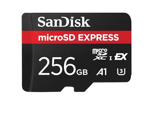SanDisk 256GB microSD Express microSD Card - Up to 880MB/s Read, Up to 650MB/s Write, 210MB/s Sustained Write, U3, C10 - SDSQXFN-256G-GN4NN - Image 1