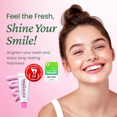 EUTHYMOL Whitening Toothpaste (3.7fl oz*3, Pack of 3) - Stain Removal in 2 Weeks, Long-Lasting Freshness for Sensitive Gum & Teeth. Bad Breath, Cavity Prevention. Recyclable Aluminum Tube - Image 4