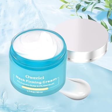Owerici Neck Firming Cream, Tighten and Lift Neck Cream Tightening Lifting Sagging Skin, Tighten & Lift Neck Cream for Wrinkles Sagging Skin for an Even Skin Tone and Neck Lift - Image 7