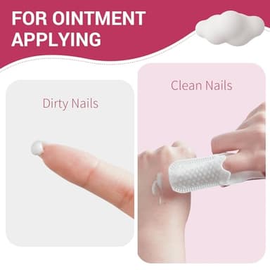 SOFYFINE 60 Counts Baby Tongue Cleaner and Oral Teeth Finger Toothbrush, Mouth and Gum Dry Wipes,for Newborn,0-24 Months Infants,Toddlers - Image 4