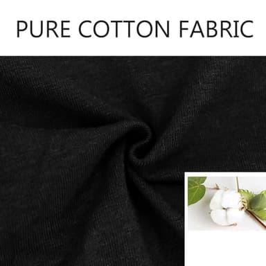 QOVOQ Women's High Waist Cotton Underwear Stretch Briefs Soft Comfy Ladies Panties MultiPack Black - Image 6