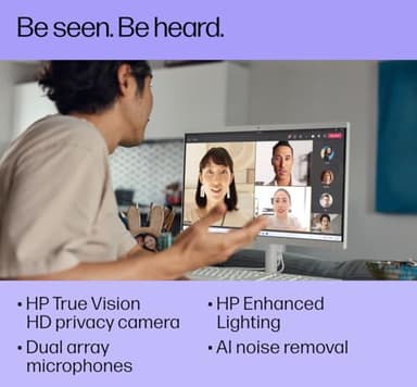 HP All-in-One Desktop PC| 12GB RAM| 1TB PCIe SSD| 22" Full HD Display, Anti-Glare| Intel Dual-core Processor| KB&Mouse| HDMI, USB-C, Wi-Fi 6| Windows 11 | Cashmere White| for Business & Personal Use - Image 7