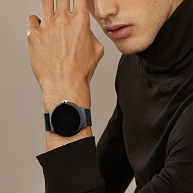 Amzpas Metal Band Compatible with Google Pixel Watch Bands for Women Men, Stainless Steel Mesh Loop Adjustable Wristband Replacement Strap for Google Pixel Watch 1/2 / 3 41mm Band (Black) - Image 5