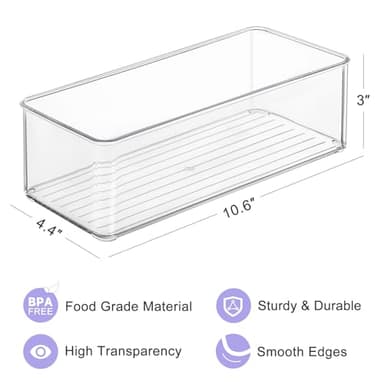 Hudgan 4 PCS Breastmilk Storage Container Set, Space-efficient for Breast Milk Storage in Fridge Freezer, Fits the Lansinoh and Medela bags - Image 3