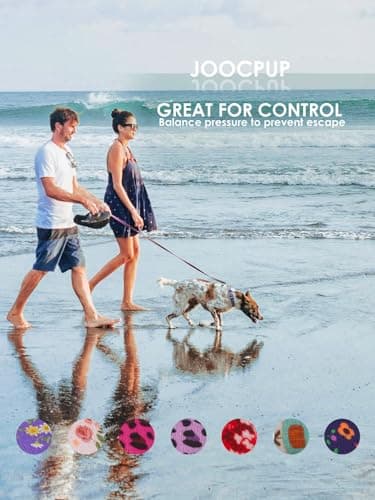 JOOCPUP Martingale Collar for Dogs with TAG Ring, Adjustable Soft Nylon Dog Collars with Buckle Heavy Duty for Small, Medium & Large Dogs (Purple Flower,M) - Image 5