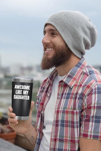 NewEleven Fathers Day Gift For Dad - Birthday Gifts For Dad From Daughter - Husband Gifts - Unique Birthday Present Ideas For Father, Husband, New Papa, Bonus Father From Daughter - 20 Oz Tumbler - Image 5