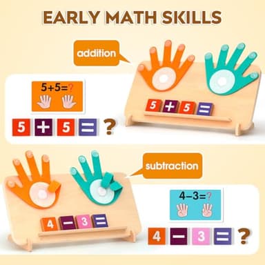 Preschool Learning Toys for Toddlers 2-4, Educational Math Manipulatives Number Counting Blocks for Kids, Montessori Toys for 3-5 Year Old Boys Girls Birthday Gifts - Image 3