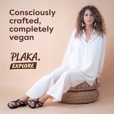 Plaka Explore Walking and Hiking Sandals for Women | Comfortable Summer Sandal with Arch Support | Waterproof Comfy Sandals for Travel, Beach or Poolside | Pure Black | size 11 - Image 6