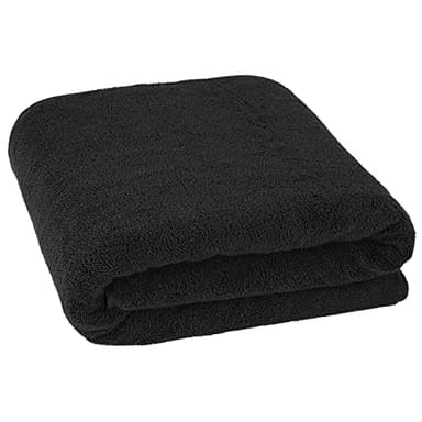 Cotton Paradise 100% Cotton 40x80 Oversized Bath Sheet, Extra Large Turkish Bath Towels for Bathroom, Black Bathsheet - Image 4