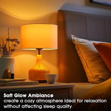 Briignite Orange Light Bulbs [2 Pack], A19 LED Orange Bulb Outdoor Halloween Light Bulb, 9W (60 Watt Equivalent) - E26 Colored Lightbulbs for Porch Light Christmas Party Home Holiday Decor - Image 5