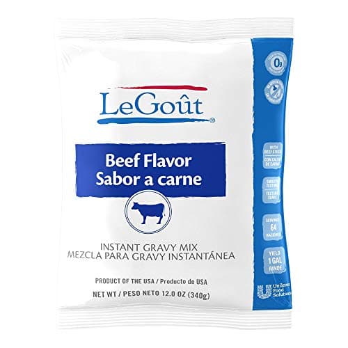 LeGout Beef Instant Gravy Mix No Artificial Flavors, 0g Trans Fat, 12 Ounce (Pack of 8) - Image 1