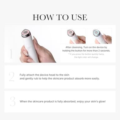 medicube Mini Booster Pro White | Affordable At-Home Facial Skin Care Tool for Beginners - Portable Glow Booster for Glass Skin, Boosting Skin Care Absorption, Skin care for teens, Korean Skin Care - Image 6